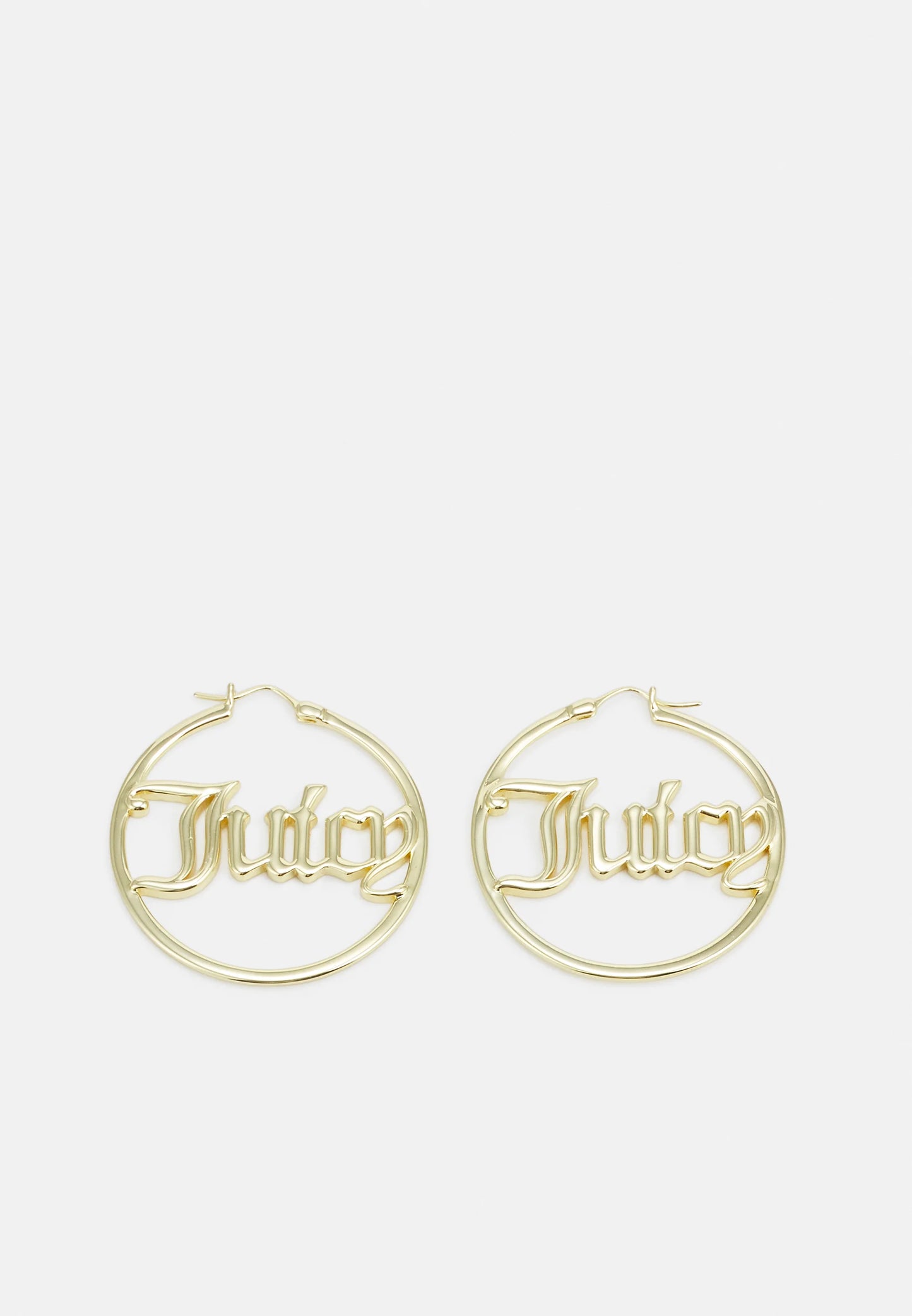 Juicy Couture Large Hoop Earrings 18K Gold Plated