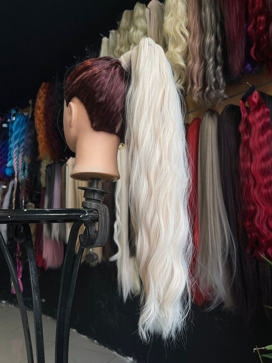 26 Inch Blonde Wrap Around Ponytail
