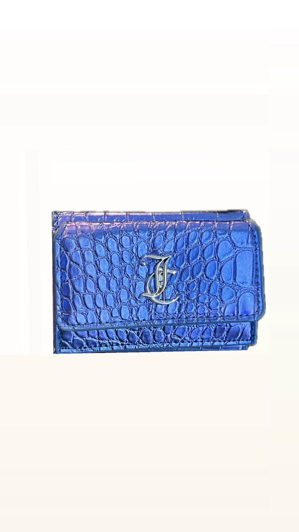 Juicy Couture Metallic Blue Small Money Purse