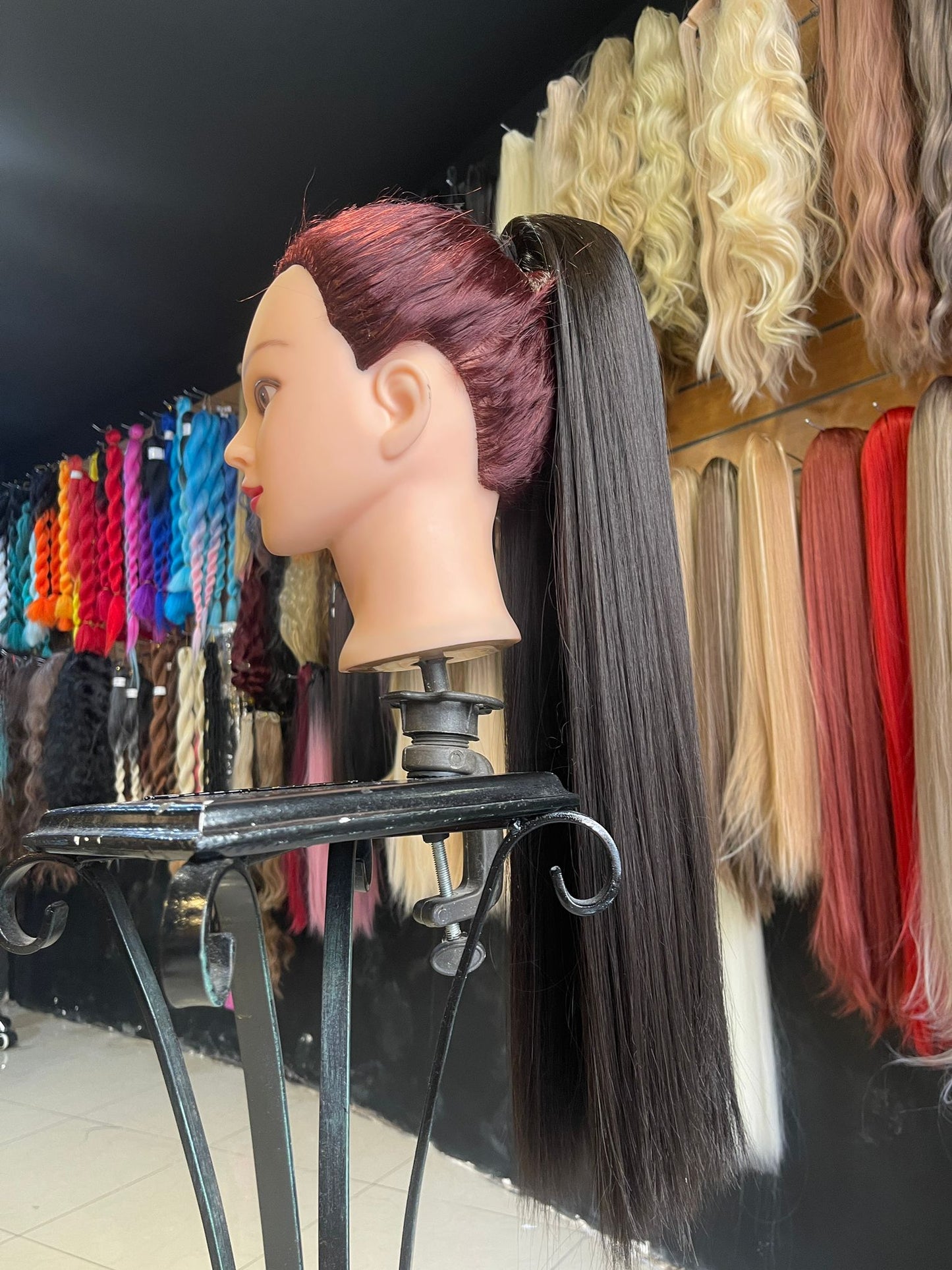 26 Inch Darkest Brown Ponytail