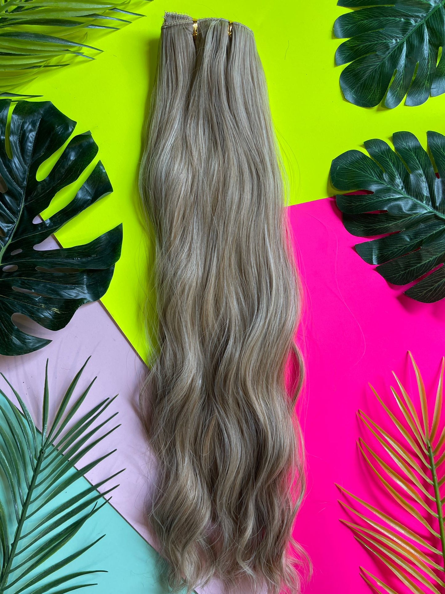 22" Ash Blonde Clip ons