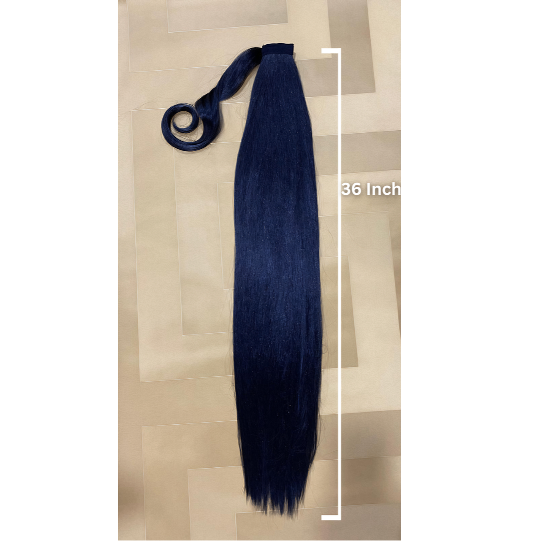 36 Inch Black Ponytail