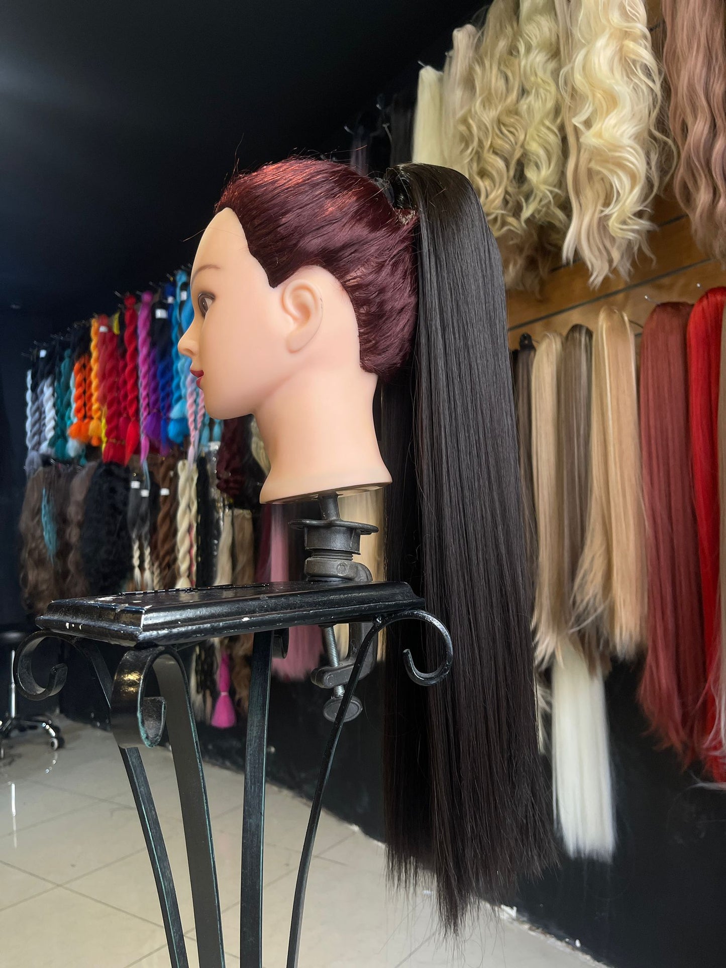 26 Inch Darkest Brown Ponytail