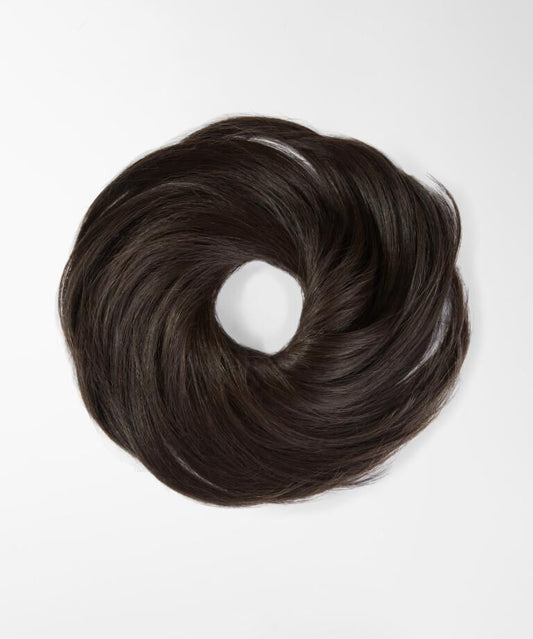Brown Real Human Hair Scrunchie
