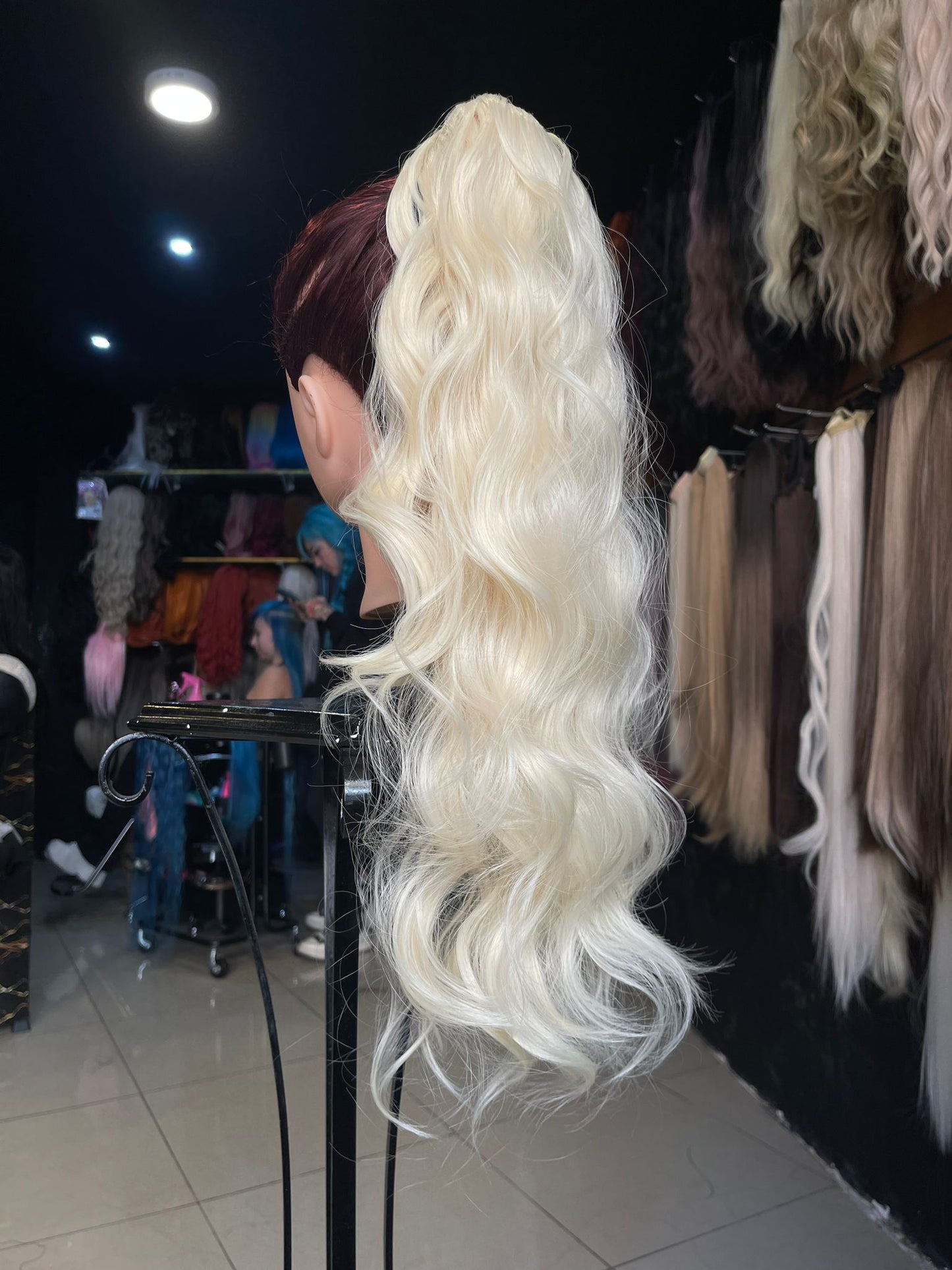 26 Inch Bleach Blonde Ponytail