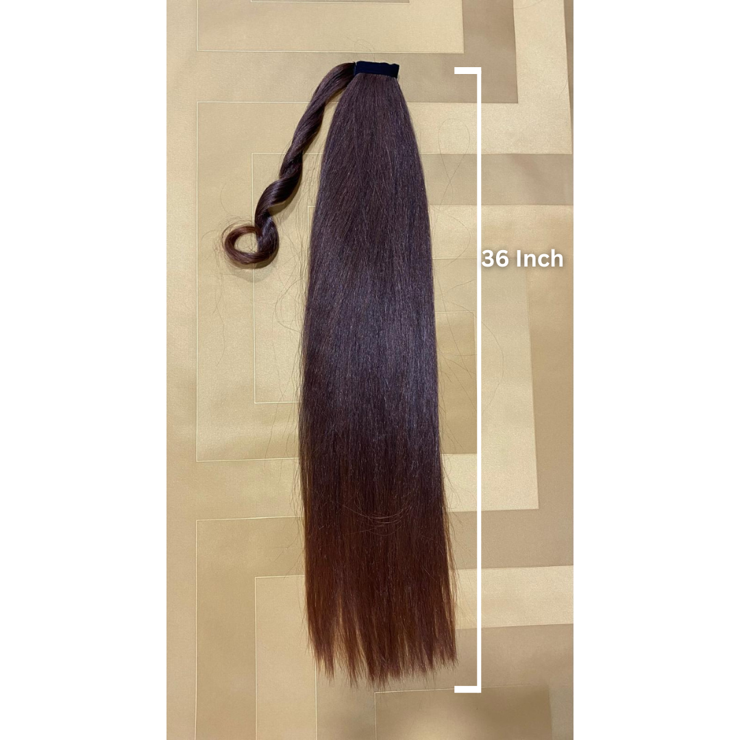 36 Inch Dark Brown Ponytail