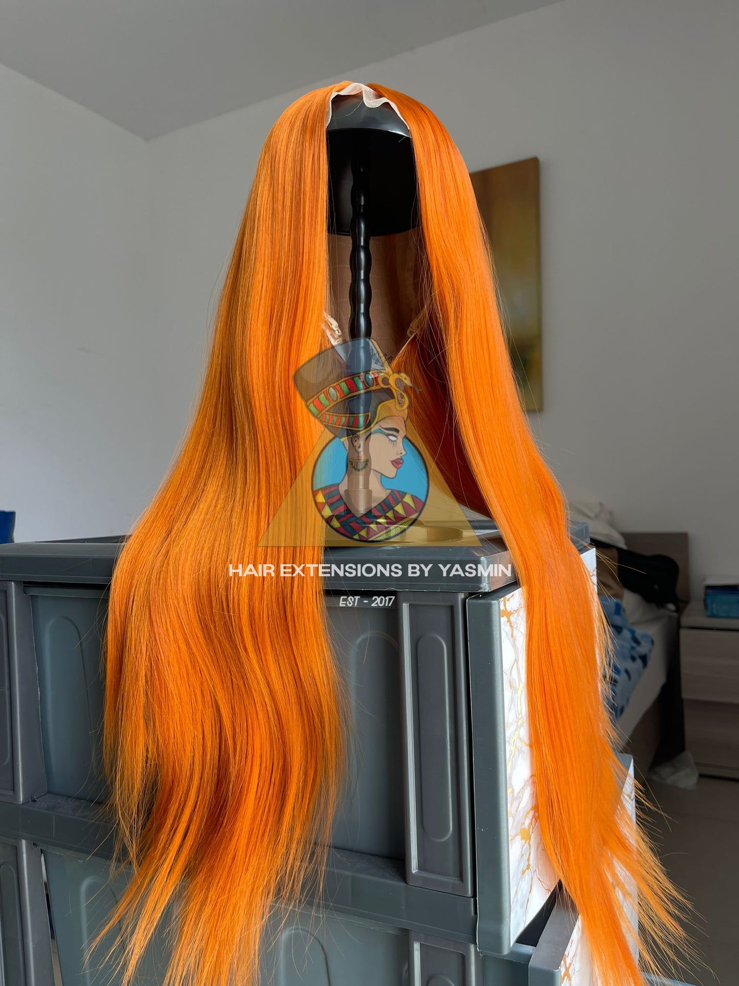 28 Inch Copper Lace Wig