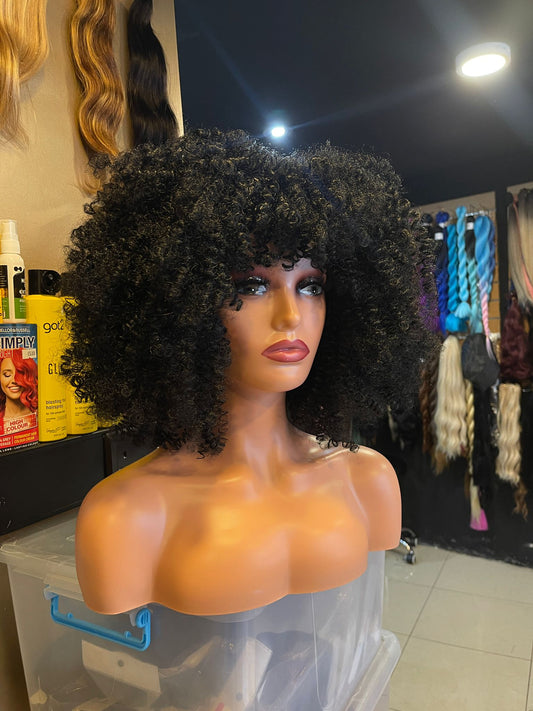 Black Curly Wig