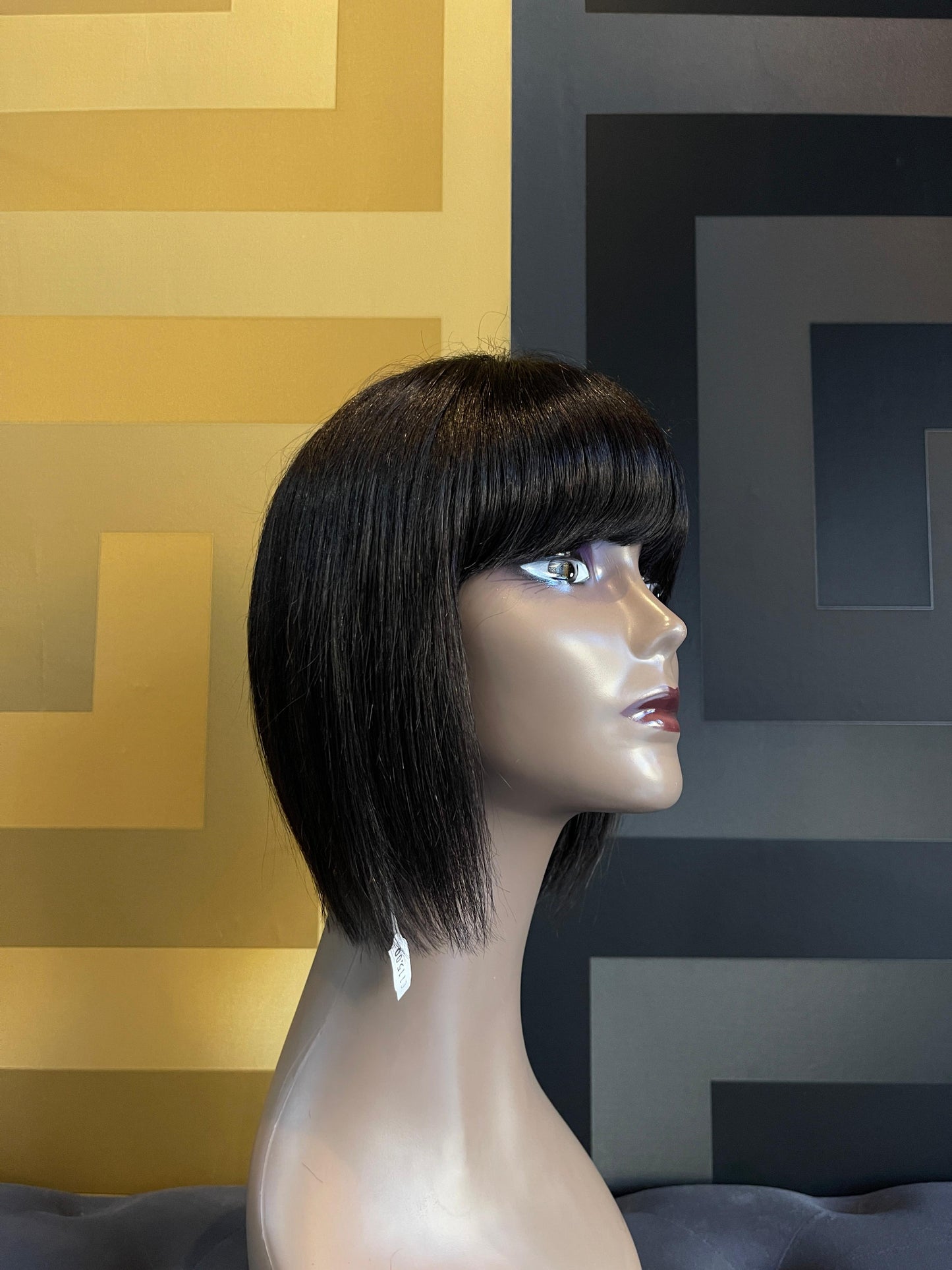 Bob Human Hair Black Wig