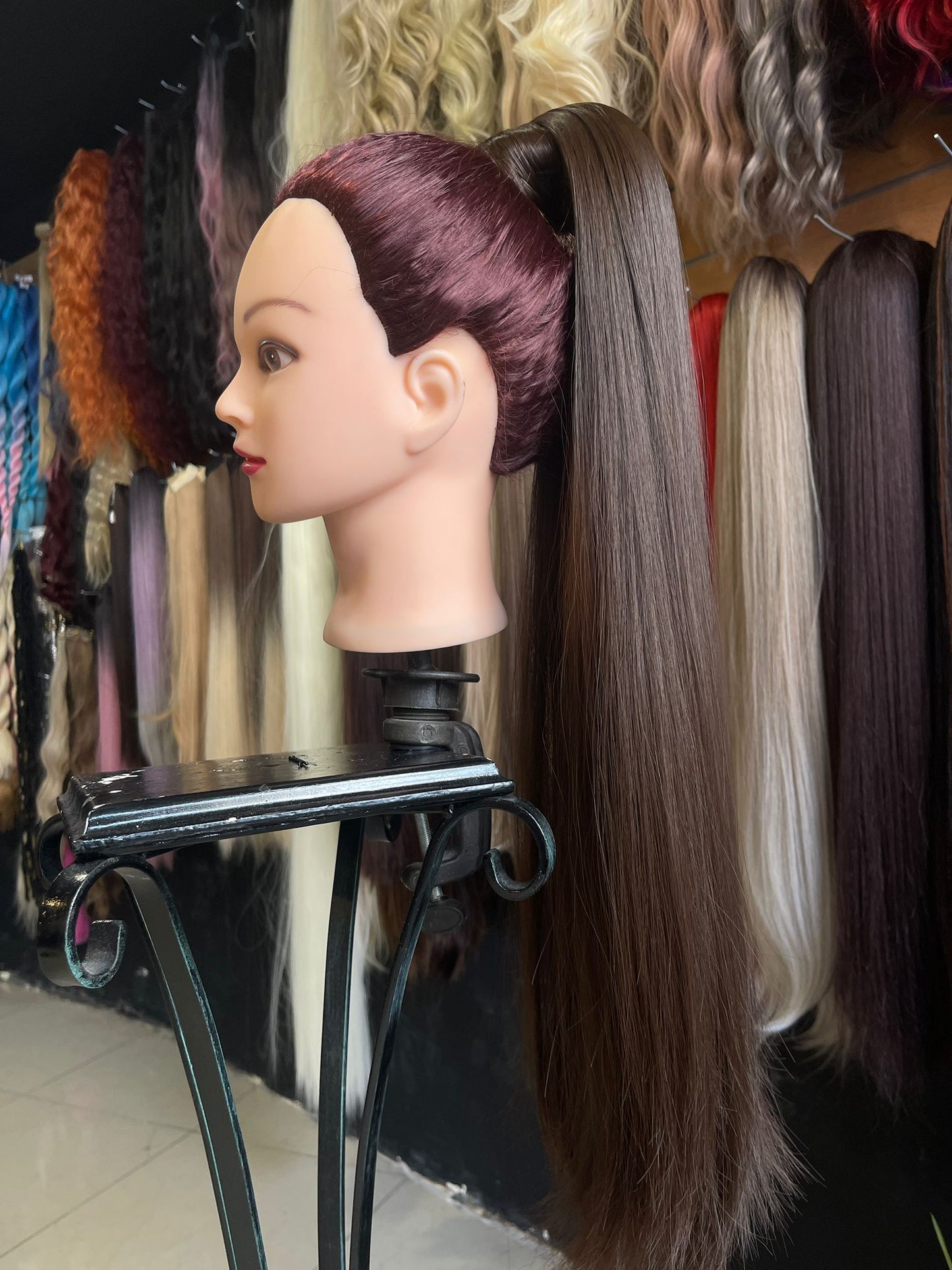 30 Inch Dark Brown Ponytail