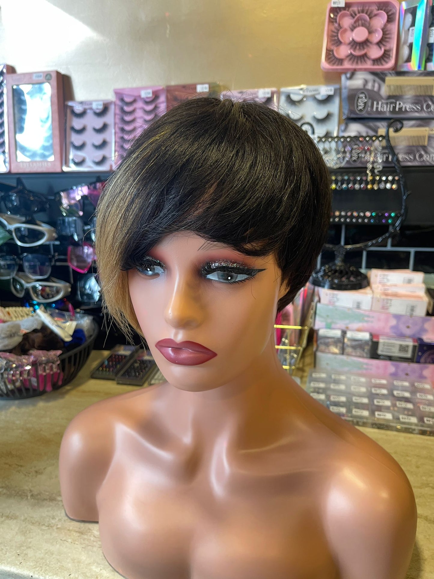 Short Real Human Hair Wig