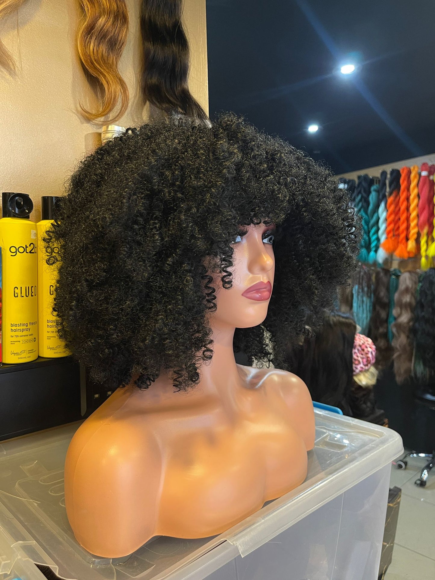 Black Curly Wig