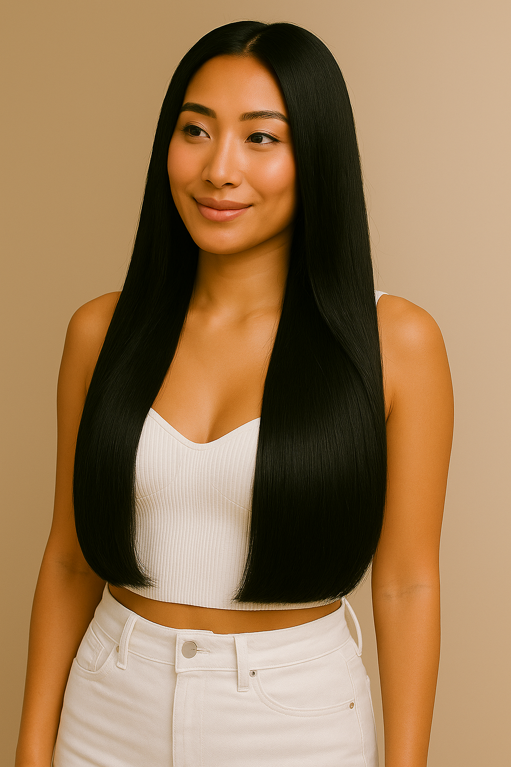 Couture Weft Clip-in Extensions, Jet Black