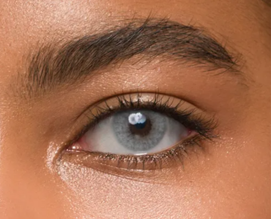 Icy grey yearly coloured contact lenses by cleo eyes