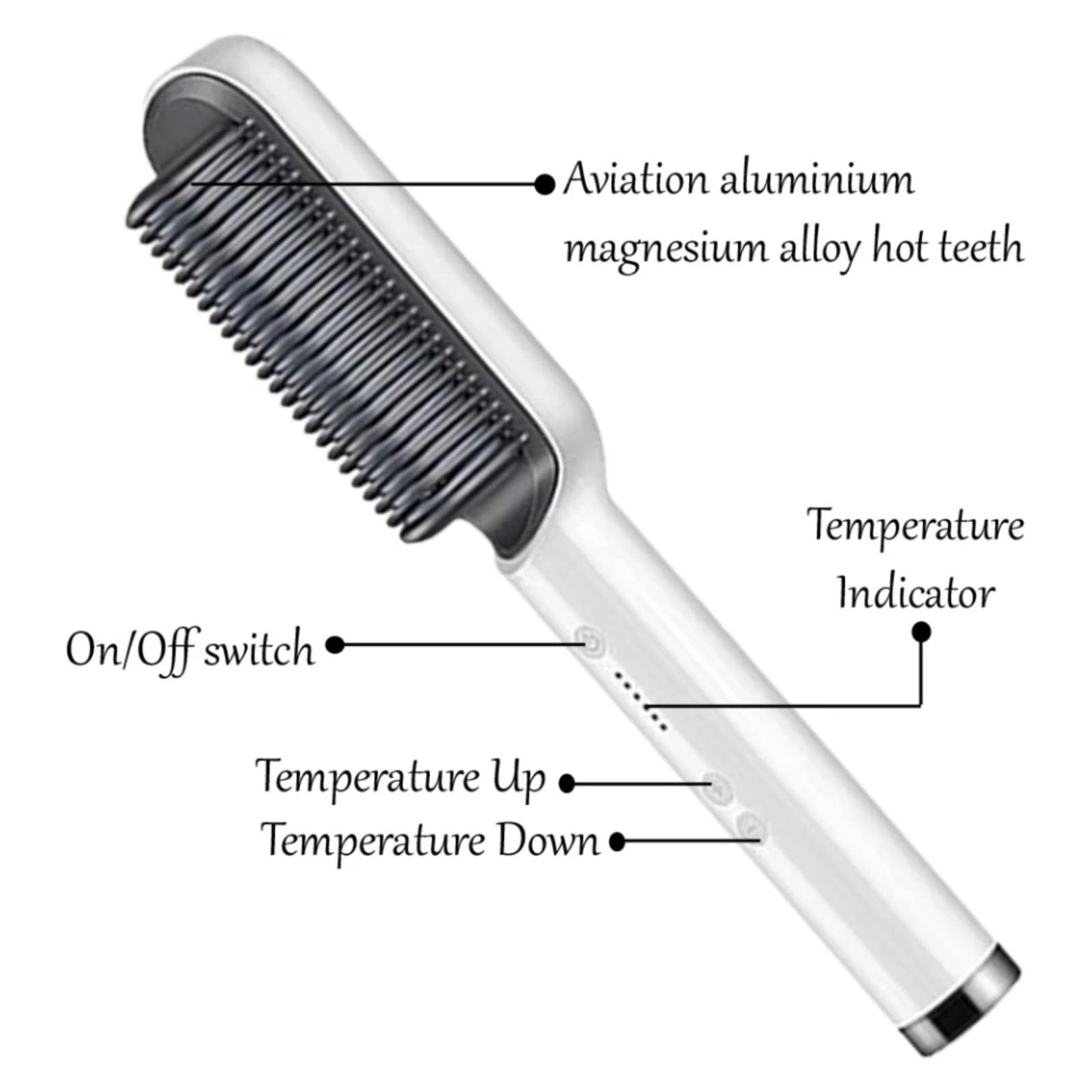 Hot Comb Hair Straightener Brush