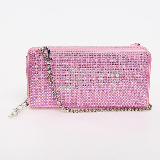 Juicy Couture Pink Rhine stone Money & Clutch Purse