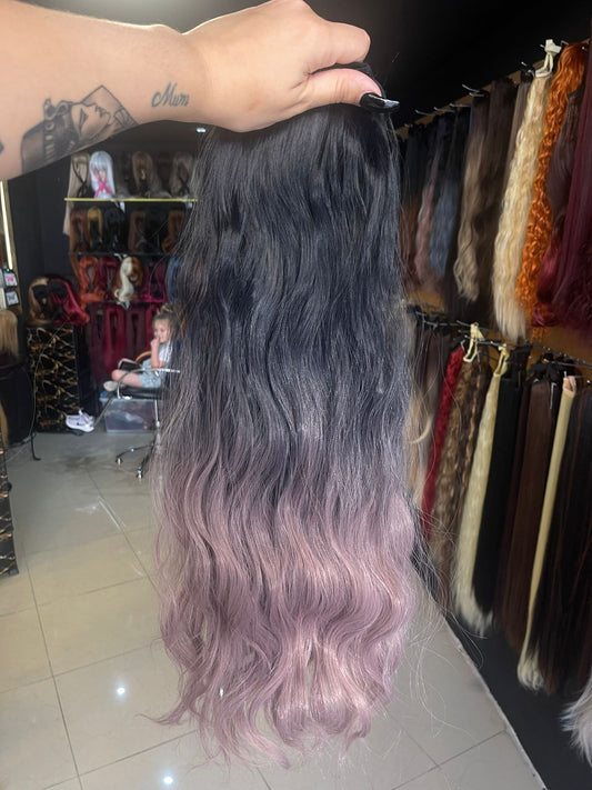 24 Inch One Piece Ombre Clip Ons