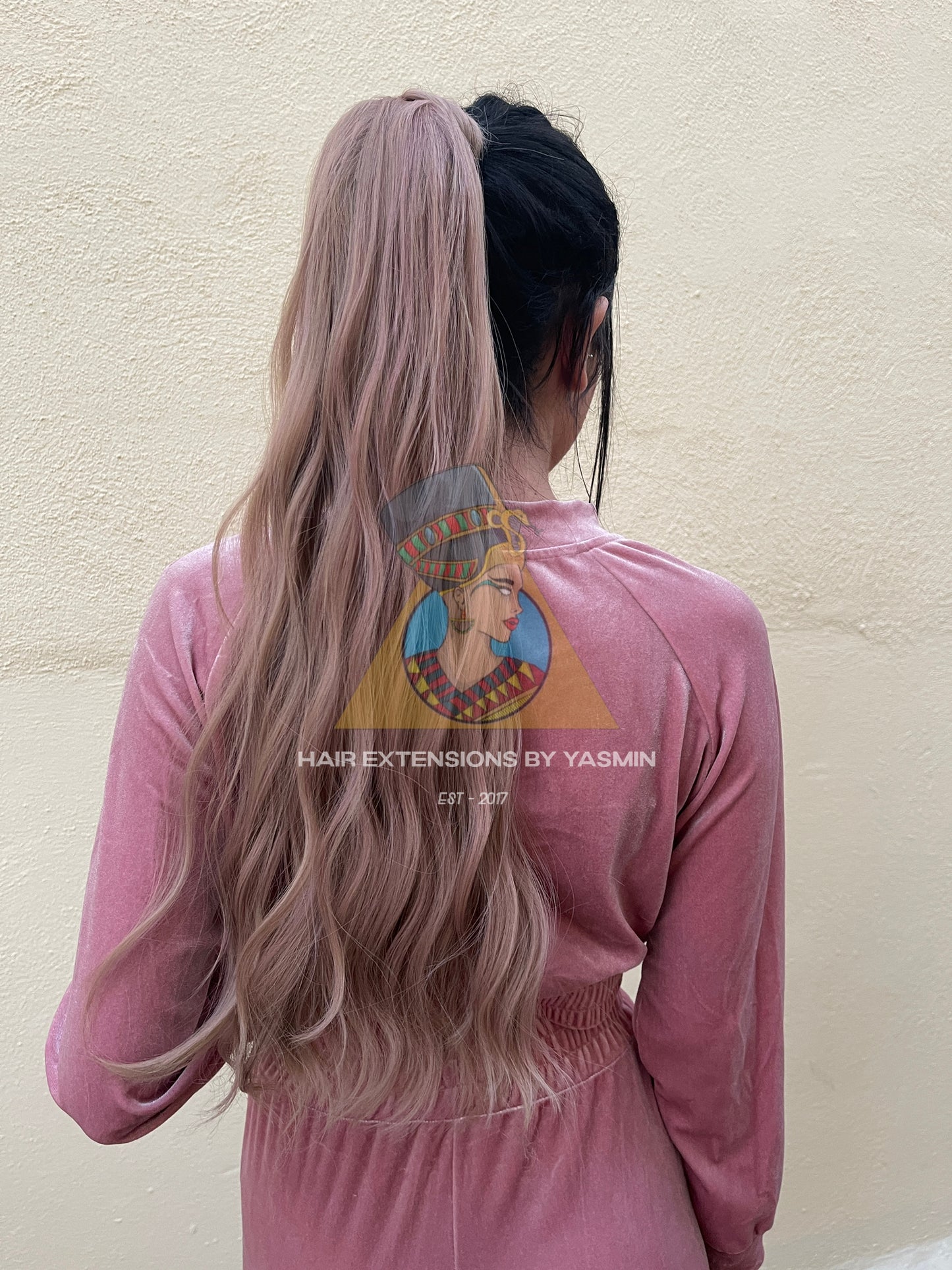 26 Inch Rose Gold Ponytail