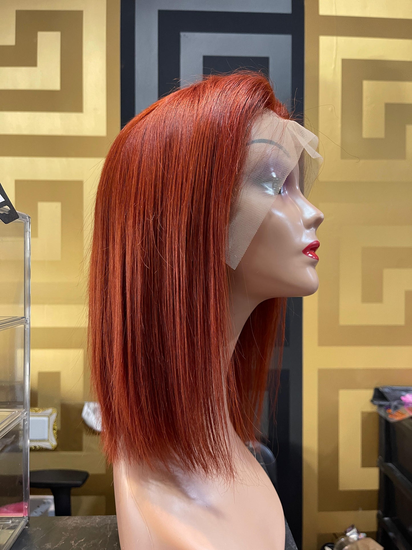 Full Lace Copper Human Hair Wig