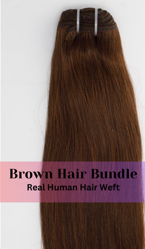 Brown Human Hair Weft