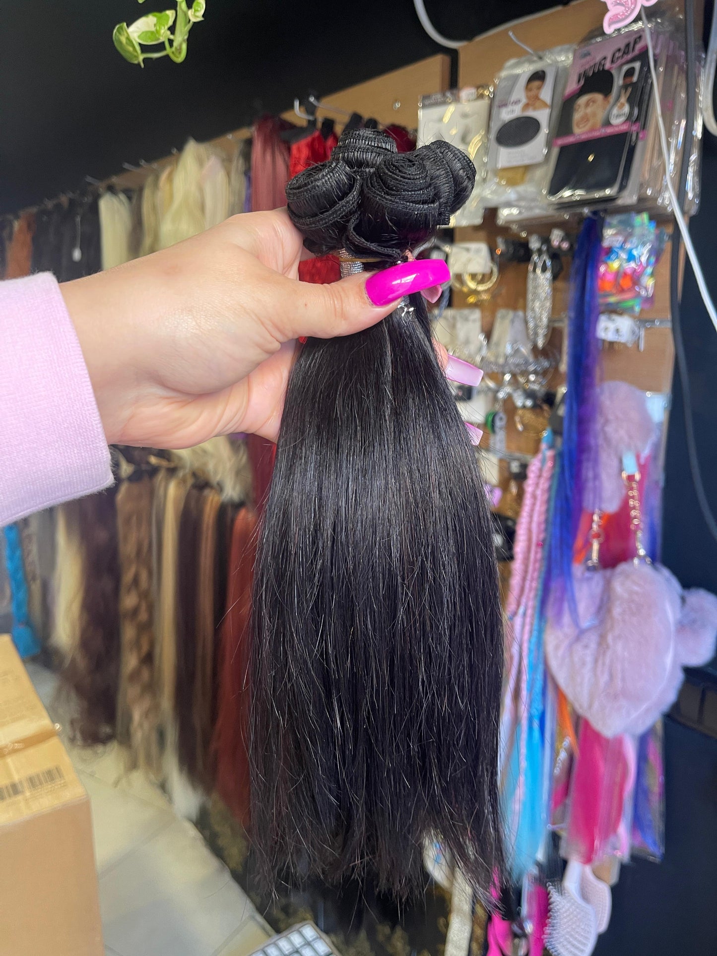 12 Inch Natural Black Human Hair Weft